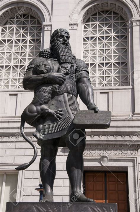 Statue of Assyrian King Hammurabi the lawgiver in San Francisco ...