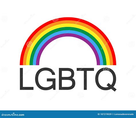 LGBTQ Logo with Rainbow Symbol, Vector Symbol of LGBT Pride Community ...