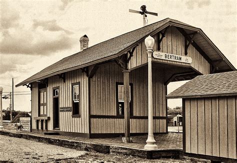 Bertram Vintage Train Station Photograph by Linda Phelps