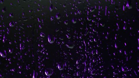 drops purple rain flow down glass Stock Footage Video (100% Royalty ...