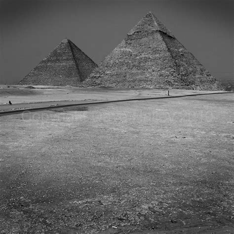 The Great Pyramids of Giza (Black & White), Cairo, Egypt (… | Flickr