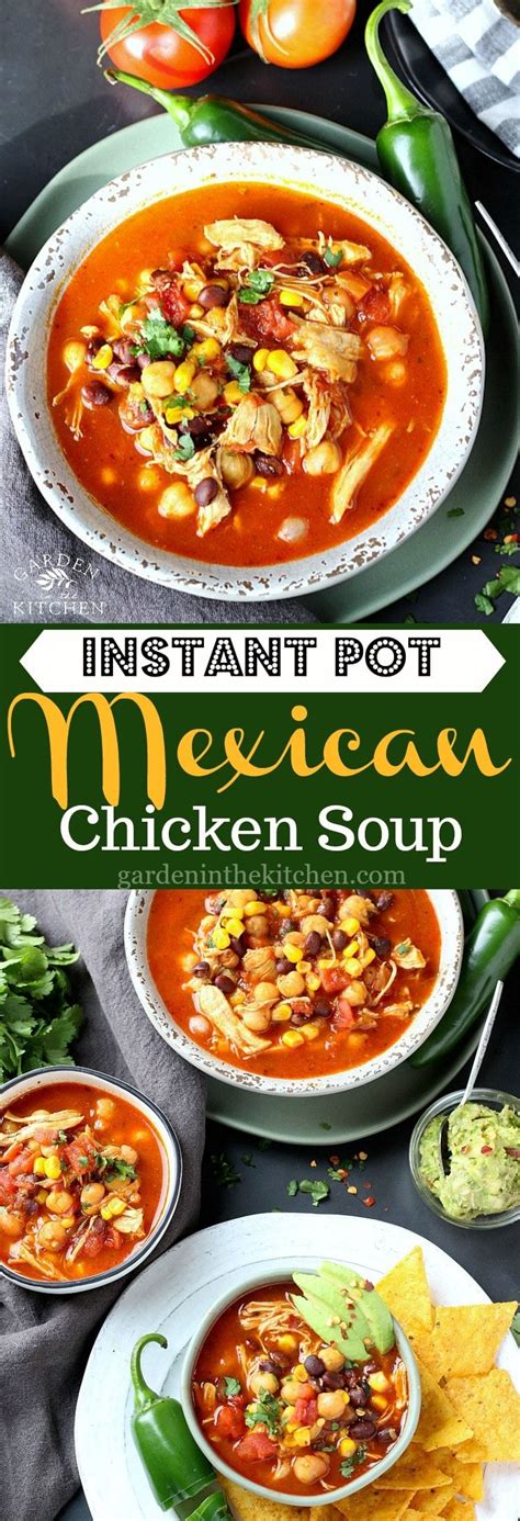 Instant Pot Mexican Chicken Soup, perfect for Cinco de Mayo! Mexican ...