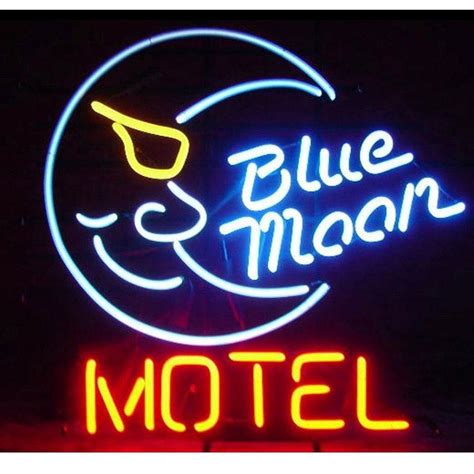 Blue Moon Motel Neon Sign | Neon signs, Neon light signs, Custom neon signs