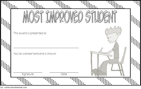 Most Improved Student Certificate: 10+ Template Designs FREE – Fresh ...