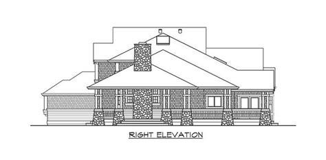 Craftsman Beach House Plan with Four Bedroom and Three Car Garage ...