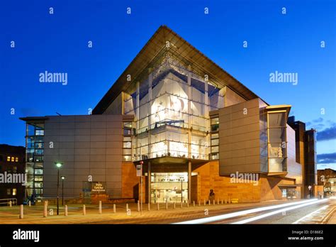 Bridgewater Hall Manchester City Centre at night Stock Photo - Alamy