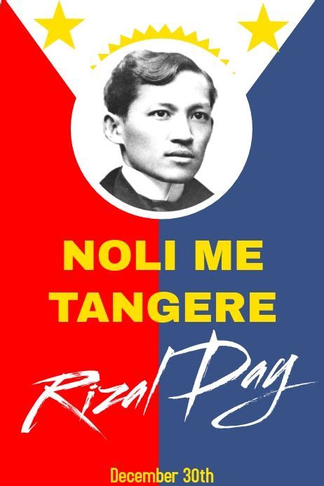 rizal day poster | Poster template, Poster template free, Poster ...