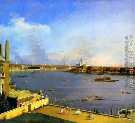 London, The Thames and the City of London by Canaletto | Oil Painting ...