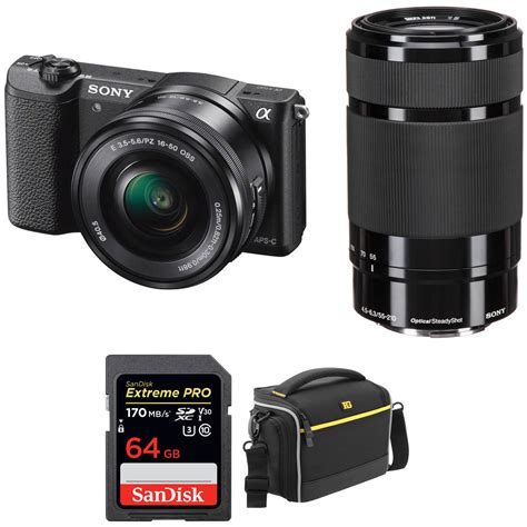 Sony Alpha a5100 Mirrorless Digital Camera with 16-50mm and