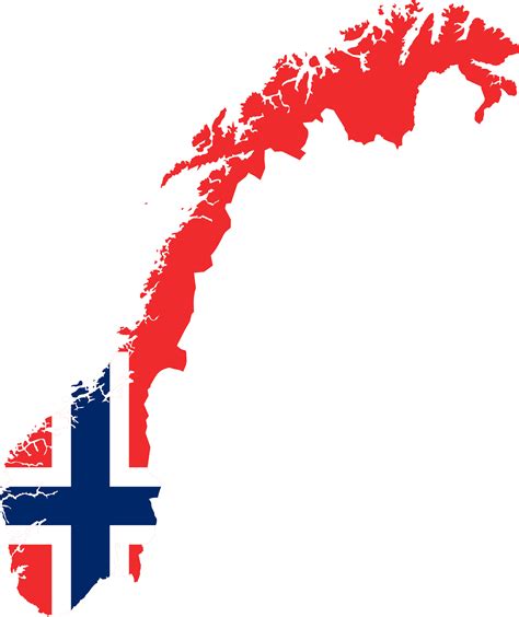 Norway Flag Map Png