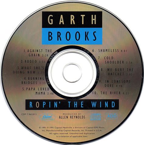 Garth Brooks - Ropin' The Wind (1991, CD) | Discogs