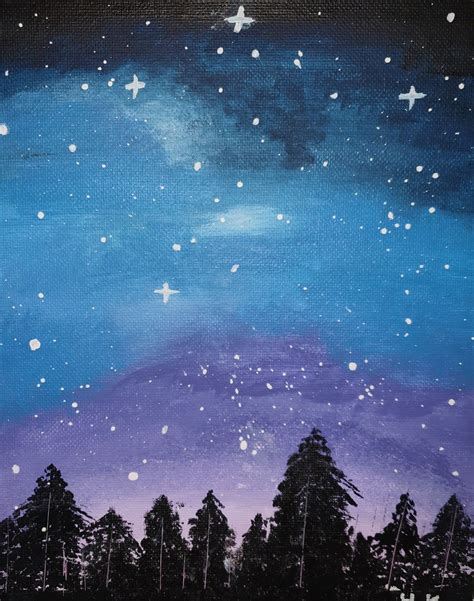 Night Sky Stars Painting