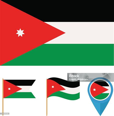 Jordan Country Flag Stock Illustration - Download Image Now - 2015 ...