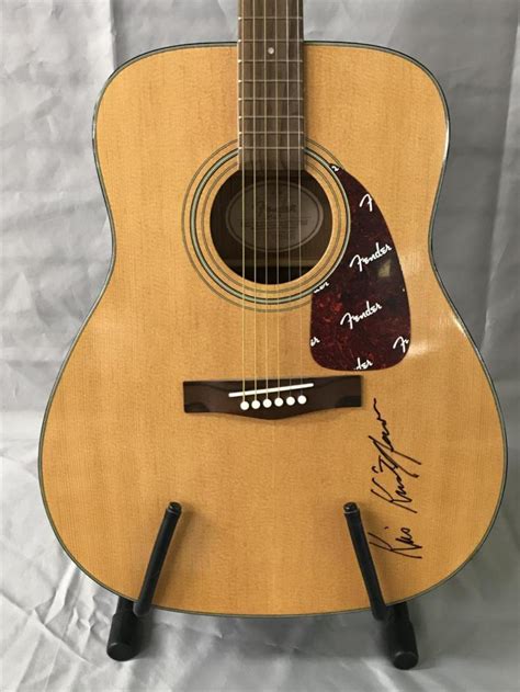 Sold at Auction: Kris Kristofferson Signed Fender Acoustic Guitar