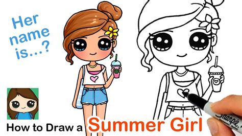 How to Draw a Cute Girl | Summer Art Series #7