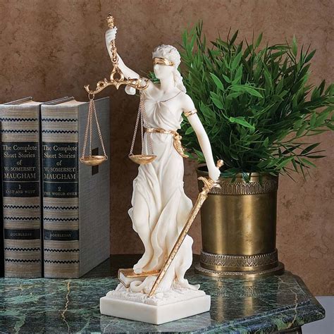 Themis, Blind Justice Bonded Marble Statue | Lady Justice