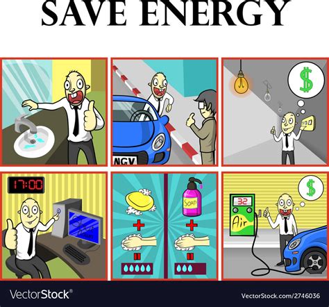 Save energy Royalty Free Vector Image - VectorStock