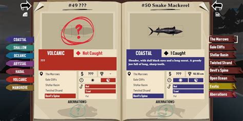 Dredge: Where to Find Snake Mackerel