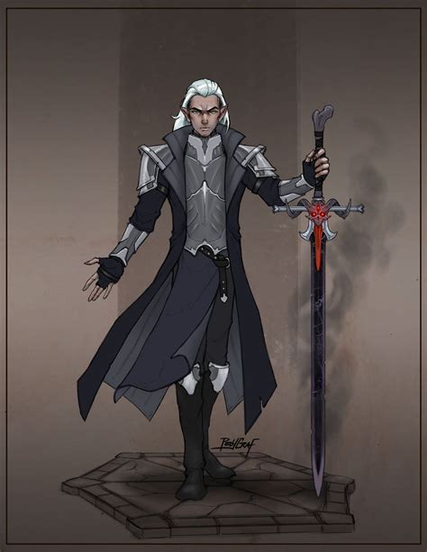 [ART] Hexblade Warlock, Evendur Greycastle : DnD | Fantasy character ...