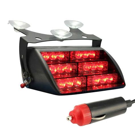 Red LED Emergency Flash Light Dash Warning HS-51034 - Walmart.com