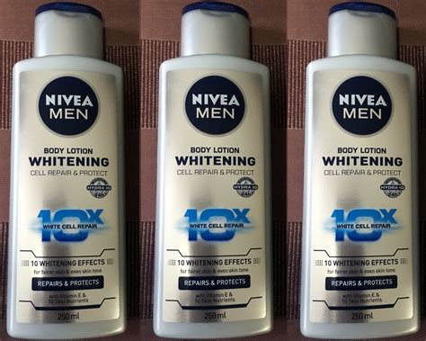 3 Nivea Men Body 10x Whitening Effects Body Lotion 250ml each – Joodleshop