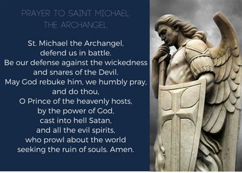 Why do we pray the prayer to Saint Michael the Archangel? - Sts Joseph ...