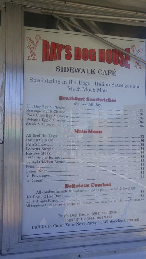 the dog house restaurant menu - Huey Smallwood