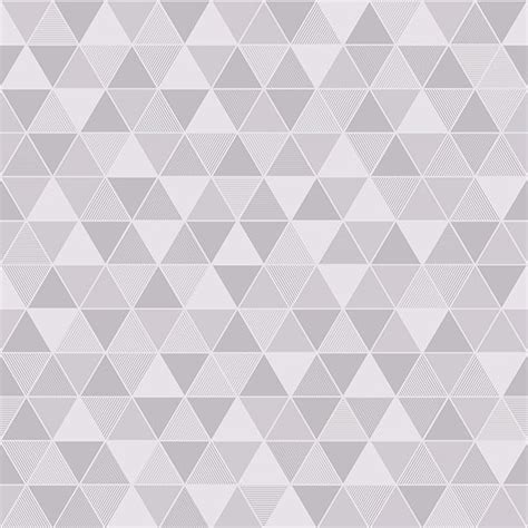 8812 - Triangular Light Grey Geometric Wallpaper - by Engblad & Co