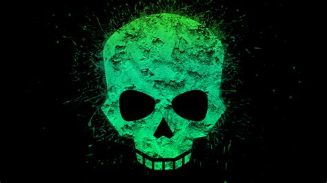 2560x1440 Green Skull 4k 1440P Resolution ,HD 4k Wallpapers,Images ...