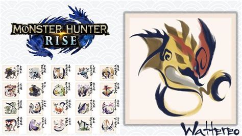 Here is some of my favorite fan-art of MH rise monster Icons made by ...