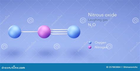 Nitrous Oxide, Molecular Structures, Laughing Gas, 3d Model, Structural ...