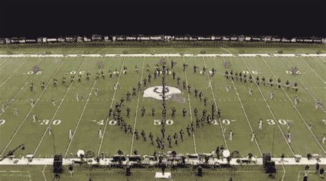 This marching band formation on Make a GIF