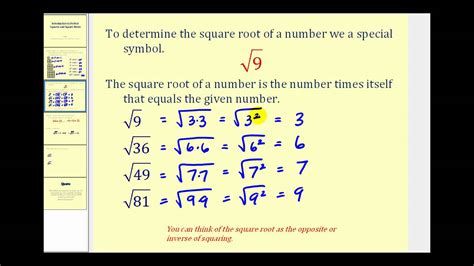 Introduction to Square Roots - YouTube