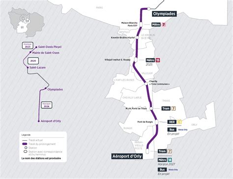 Projet Métro ligne 14 Prolongement Olympiades > Aéroport d'Orly | Île ...