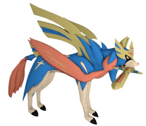 Crowned Zacian Standing by TransparentJiggly64 on DeviantArt