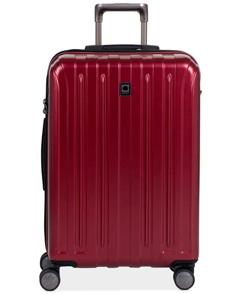 Delsey Helium Titanium 25" Expandable Hardside Spinner Suitcase in Red ...