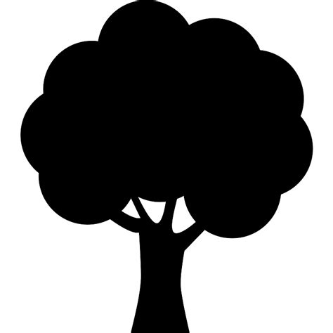 Tree Silhouette Vector SVG Icon - SVG Repo