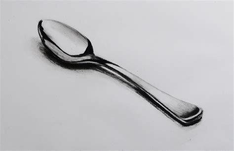 How to Draw a Realistic Spoon | Spoon drawing, Realistic drawings ...