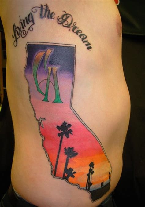 California State Flag Tattoo