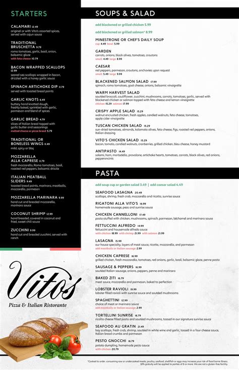 Vito’s Pizza & Italian Ristorante - Restaurant Portals