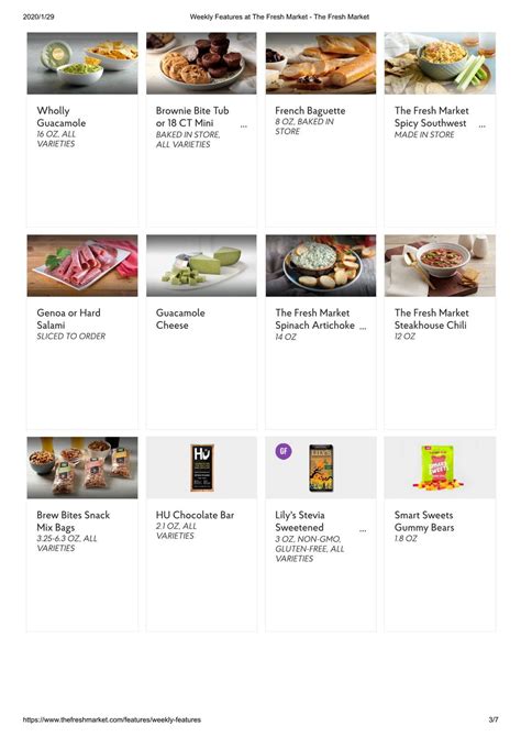 The Fresh Market Weekly Specials Jan 29 – Feb 04, 2020