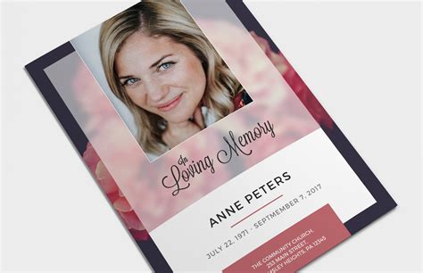 Funeral Program Templates Word Free - Professionally Designed Templates