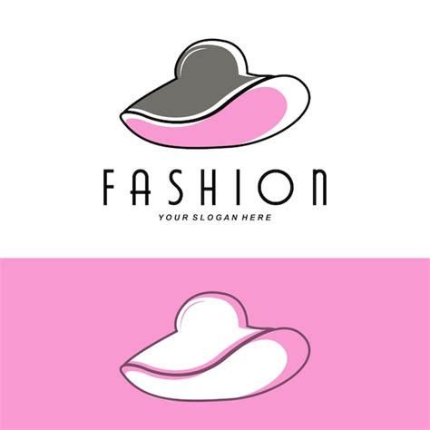 Premium Vector | Women's hat logo design illustration fashion beauty ...