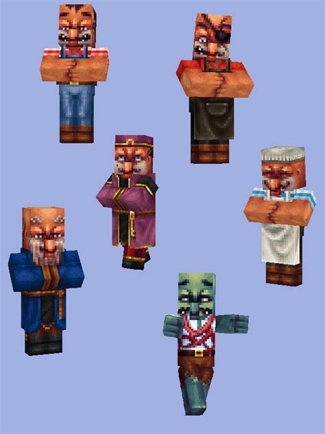 Minecraft villager skins by Wayuki on DeviantArt