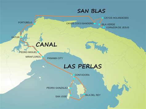 San Blas Islands Panama Map