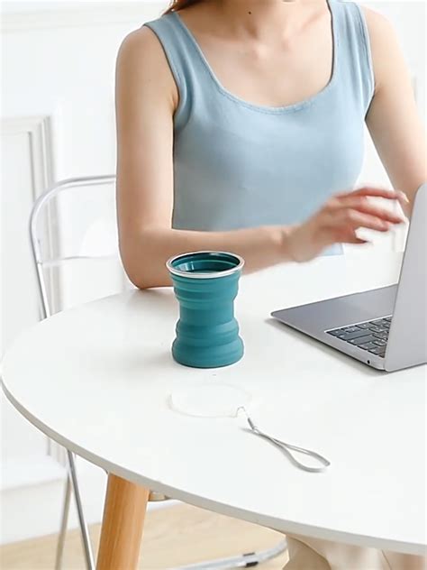 Silicone Collapsible Expandable Drinking Coffee Cup,Folding Drop-proof ...