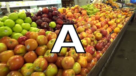 ABC FRUIT & VEGETABLE SONGS - ALPHABET SONG - PHONICS | Alphabet songs ...