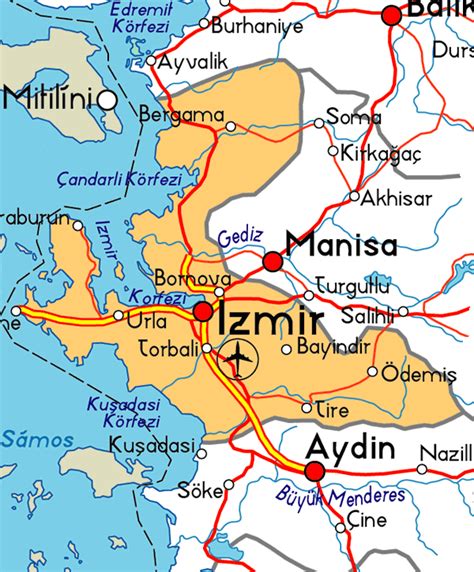 Izmir Map - Turkey