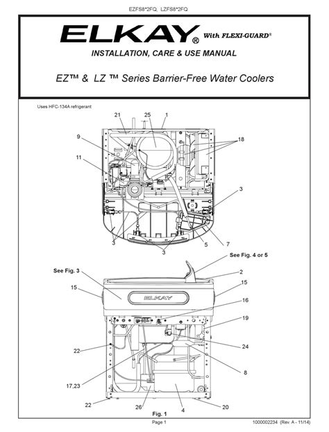 ELKAY EZFS8 2FQ SERIES INSTALLATION, CARE & USE MANUAL Pdf Download ...