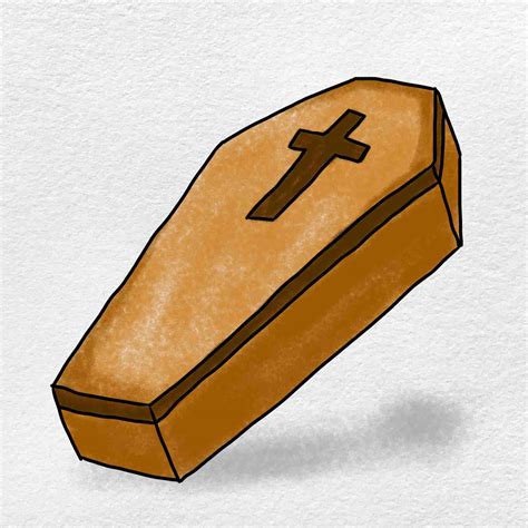 How to Draw a Coffin - HelloArtsy